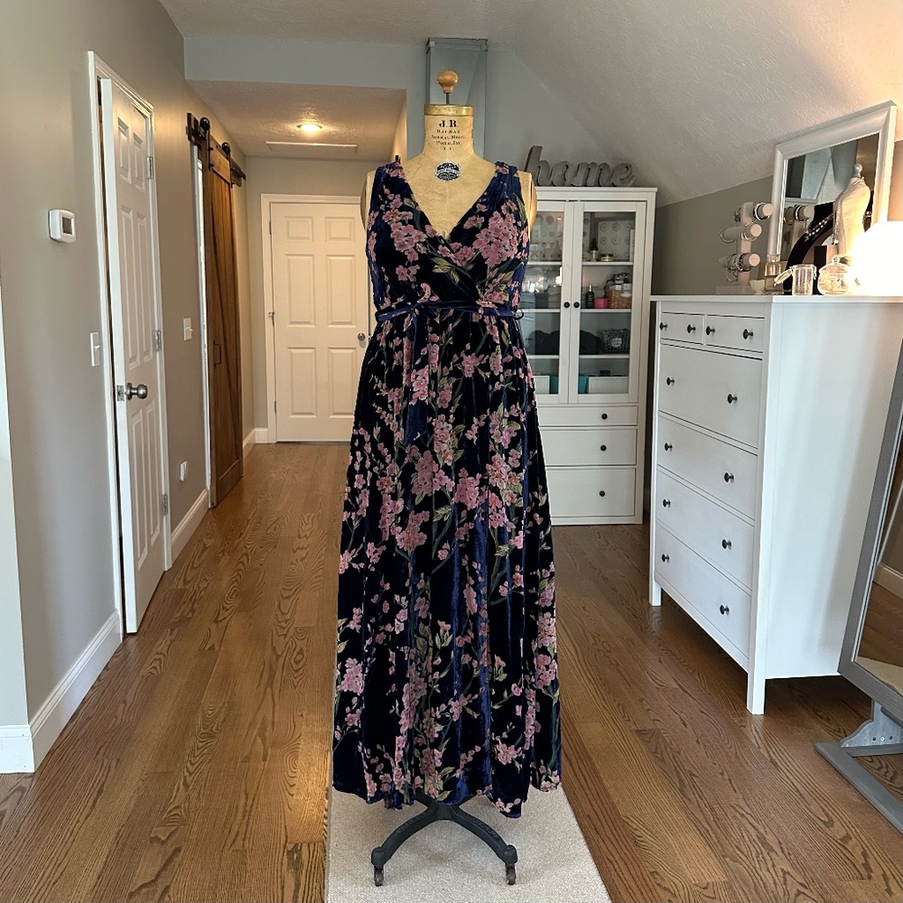 NWOT Baltic Born Lennon velvet Maxi dress
